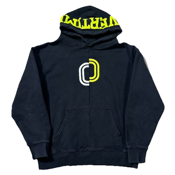 Split O Overtime Black Hoodie Sweatshirt Pullover Graphic Athleisure Mens Medium - Picture 1 of 8